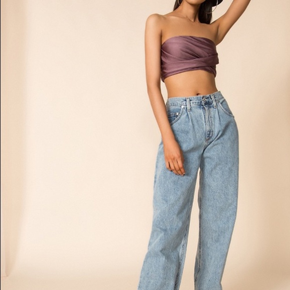 Superdown Strapless Crop Top - image 4